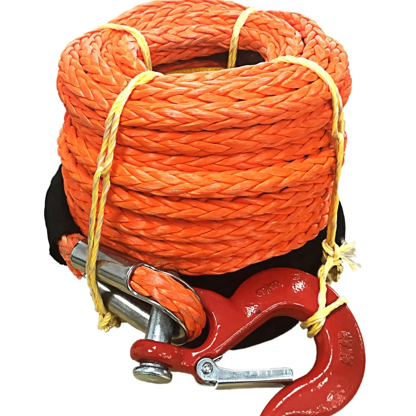 FBR 12mm x 28m HMPE ROPE Synthetic Winch Rope for Vehicle Rescuing and off-road recovery