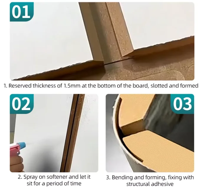 Cisivis R18 two-edge arc bending milling cutter R30 three-edge door wall cabinet integrated R50 arc woodworking slotting cutter