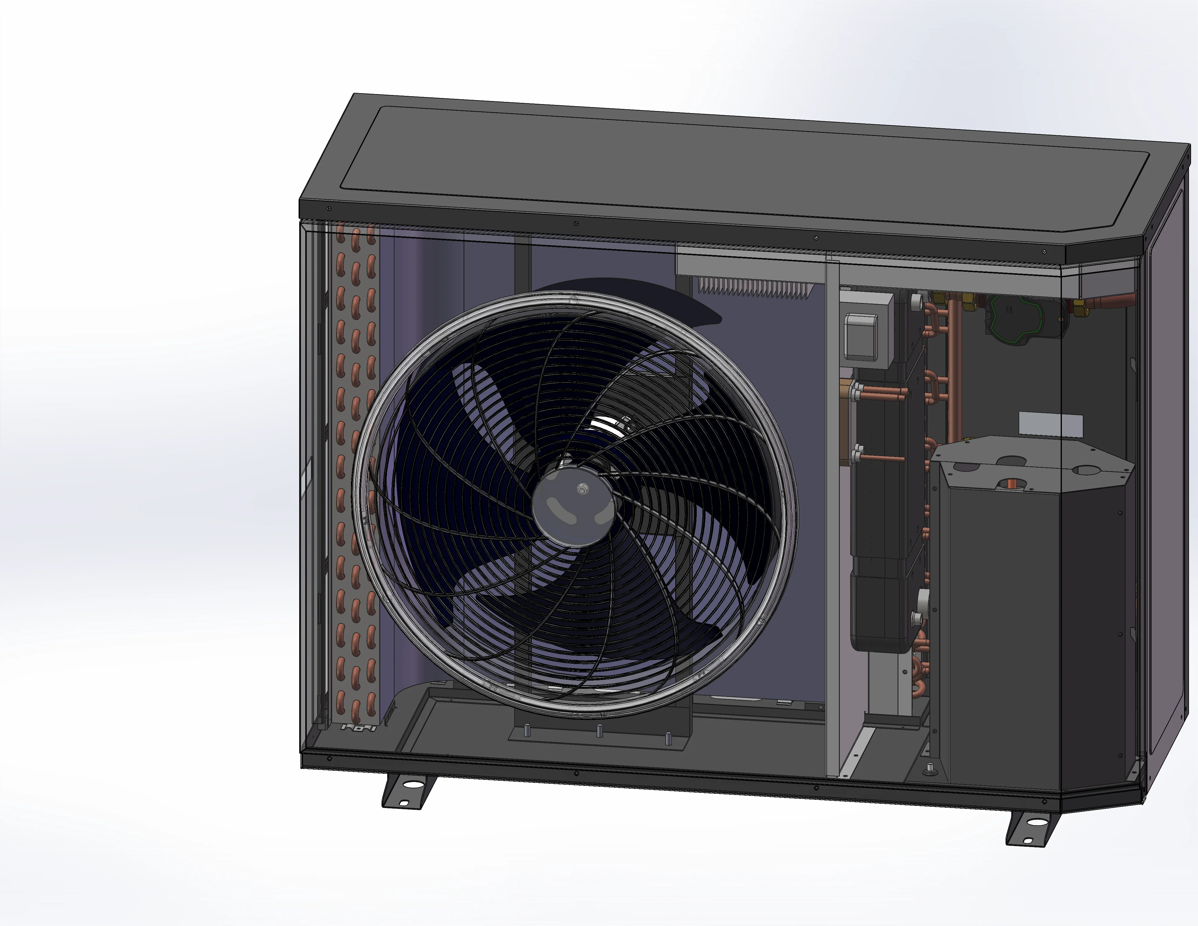 Germany Poland Energy saving warmpumpe r290 EVI dc inverter low temp monoblock air source heat pump for heating