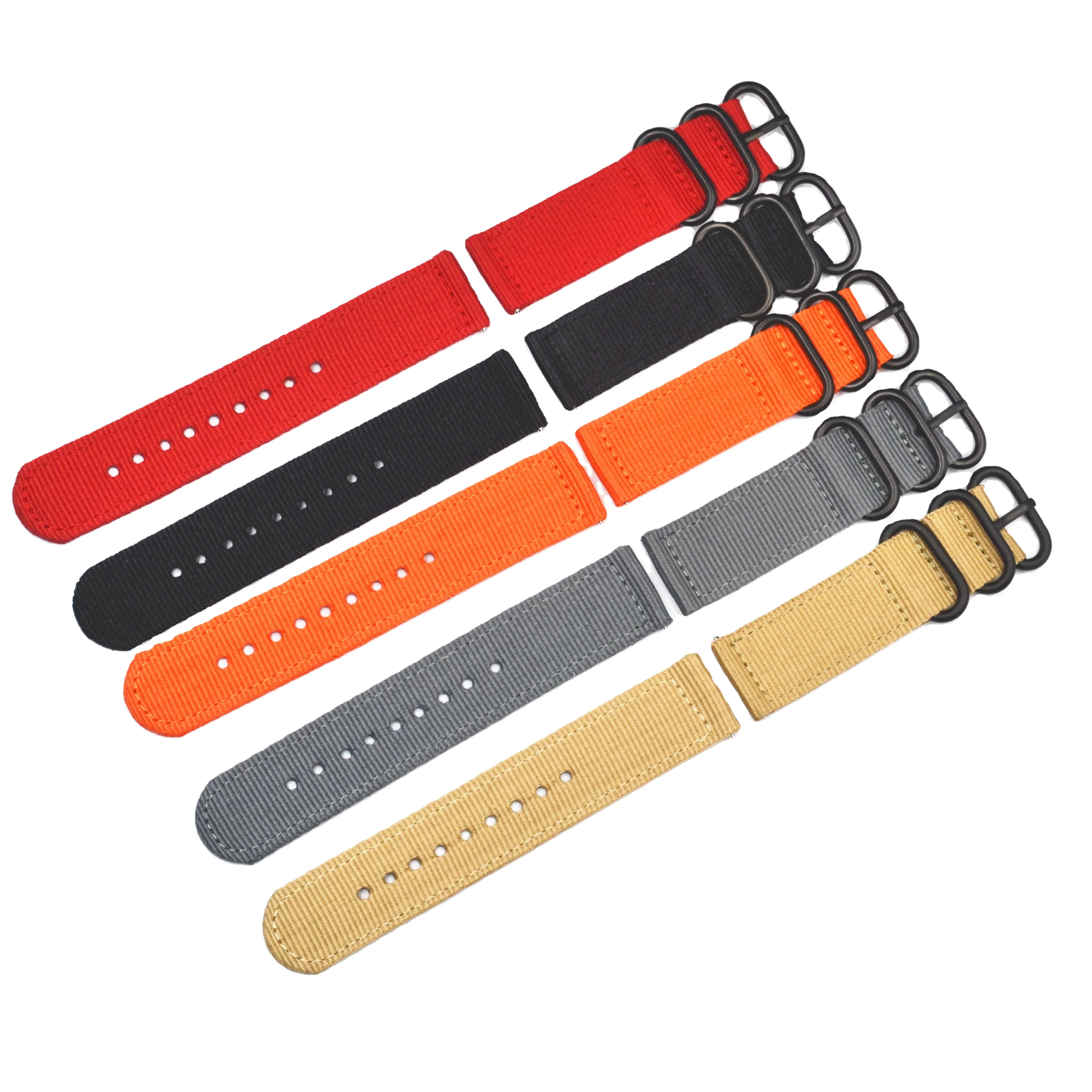 Quick release New fashion men women interchangeable nylon strap cuff smart watch bracelet for 18 20 22 24 mm watch band