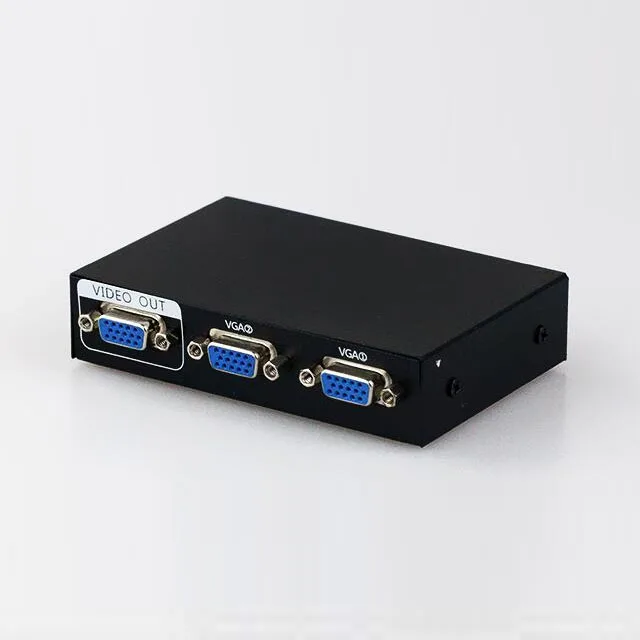 2 порта VGA переключатель SVGA монитор Видео Селектор в 1 для ПК ТВ