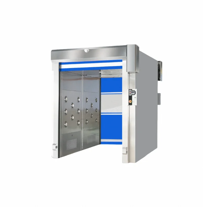 Manufacturer Supplier High Efficiency Fully Automatic Air Shower Clean Room Quick Rolling Door Cargo Shower Room
