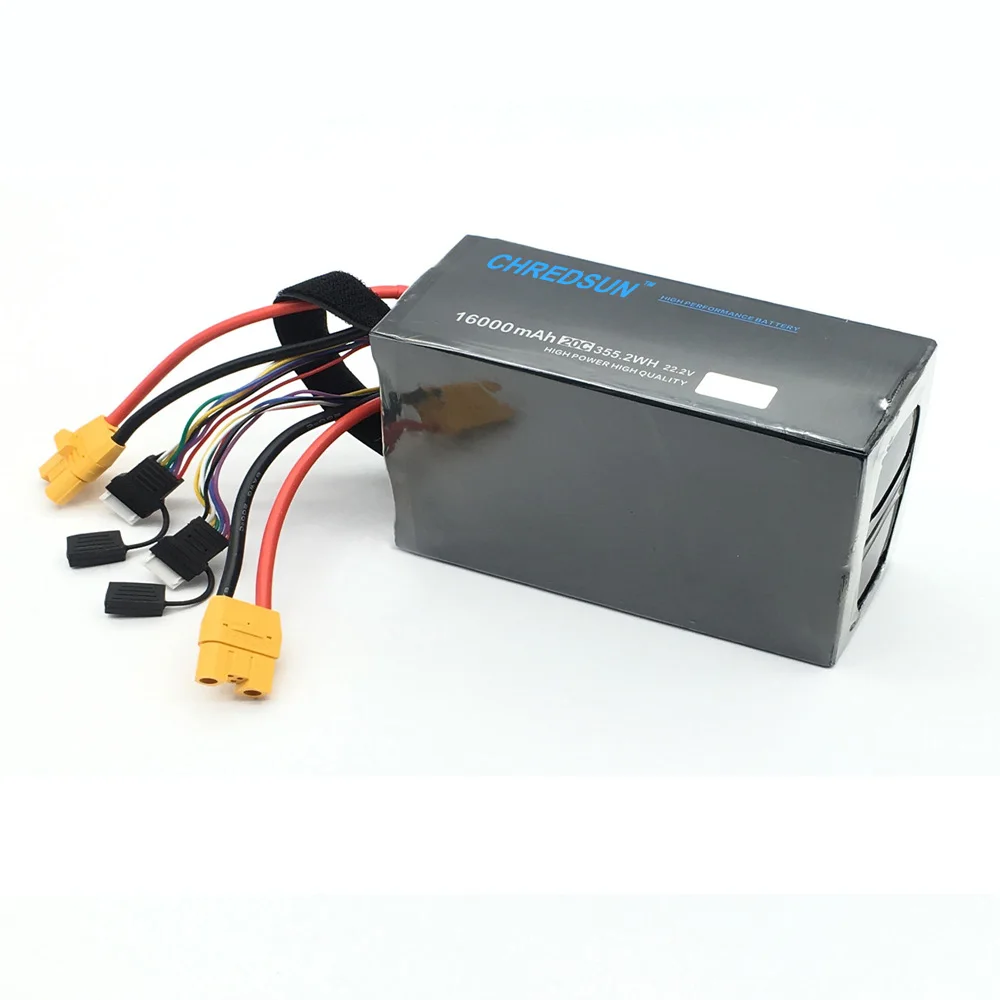 High Discharge High Rate Long Cycle Life Rechargeable Lico Uav 16Ah 20C Battery Pack Batteries For Drones