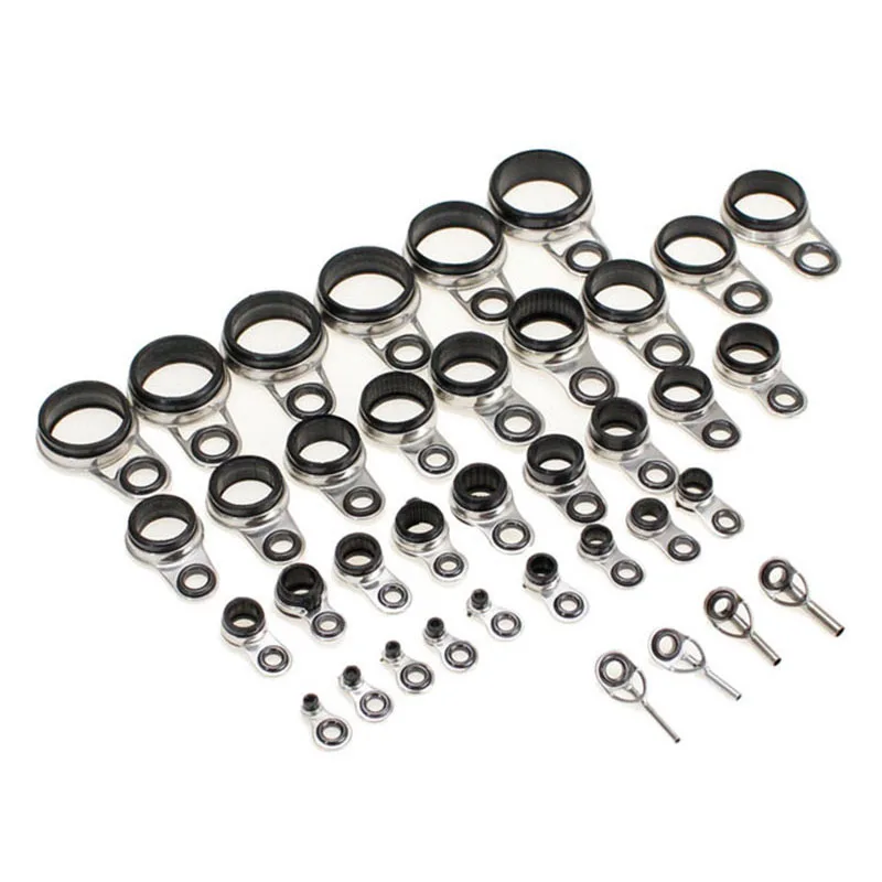 Керамические проволочные петли блестящие керамические кольца аксессуары для удочки набор колец из нержавеющей стали направляющих