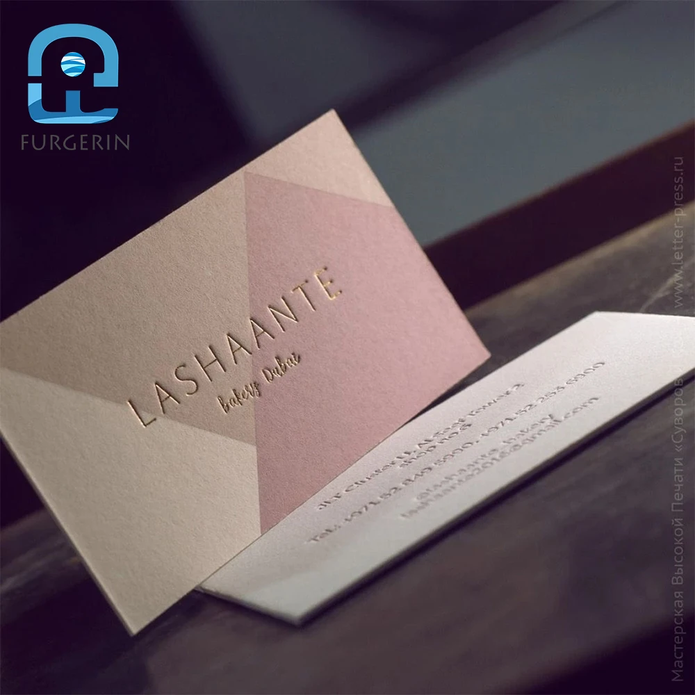 Phnom Penh Cotton Paper Letterpress Business Cards Cards Hot Stamping Letterpress Gravure Business Quality Custom Printing