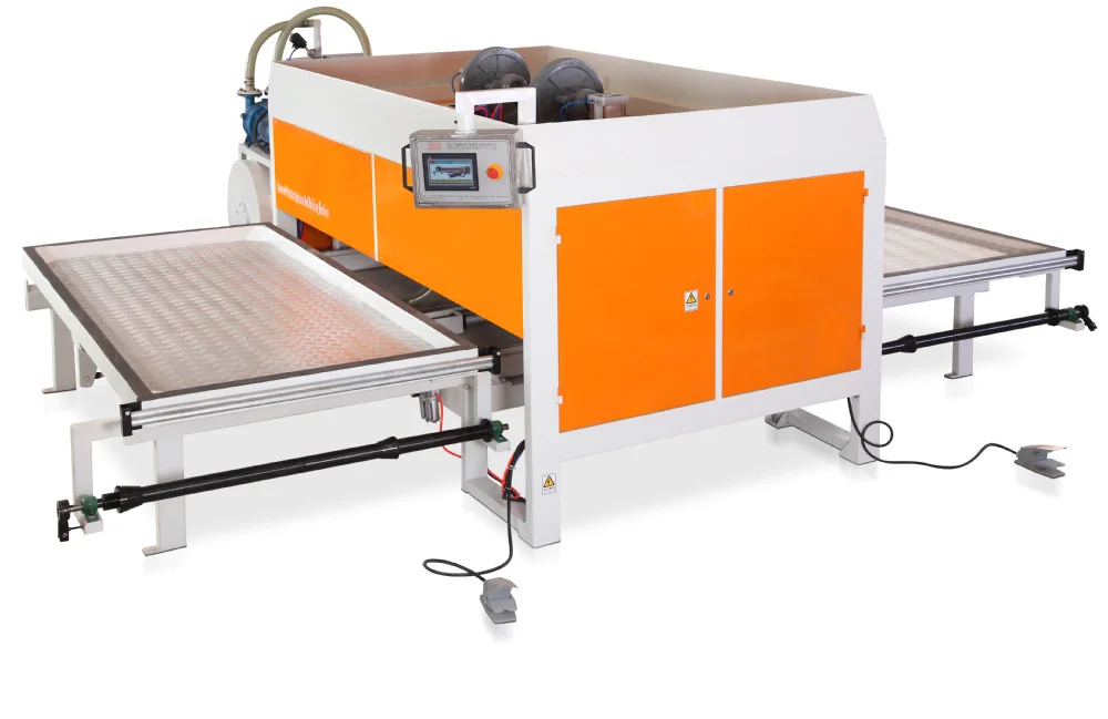 Double Station Woodworking pvc Door laminating Machine High Quality Large negative Automatical Vacuum Membrane Press Machine