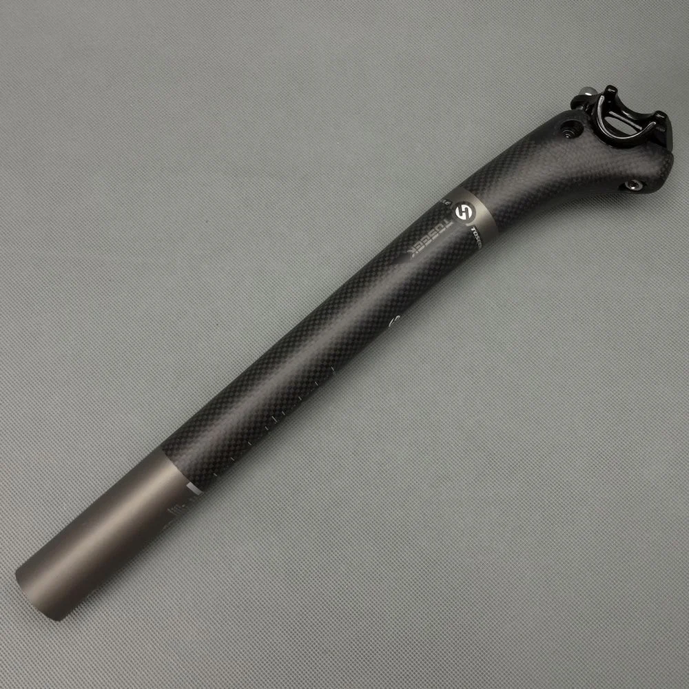 New Full Carbon Fibre Bicycle Seatpost mountain road bike seatpost 3K matte Bike Seat Post 27.2/30.8/31.6*350mm