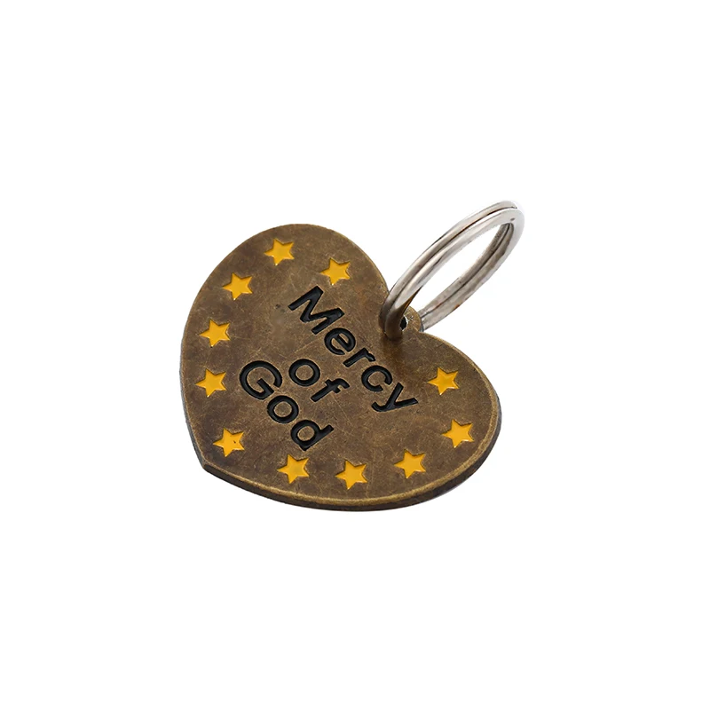 Custom pet dog metal accessories engraved gold logo dog name tag multi custom shapes collar dog metal tag with chain