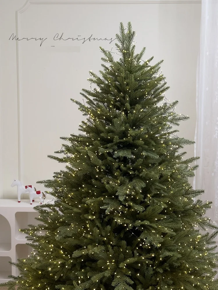 Programmable Light PVC PE  Mixed Prelit Artificial Led Christmas Tree On Sale