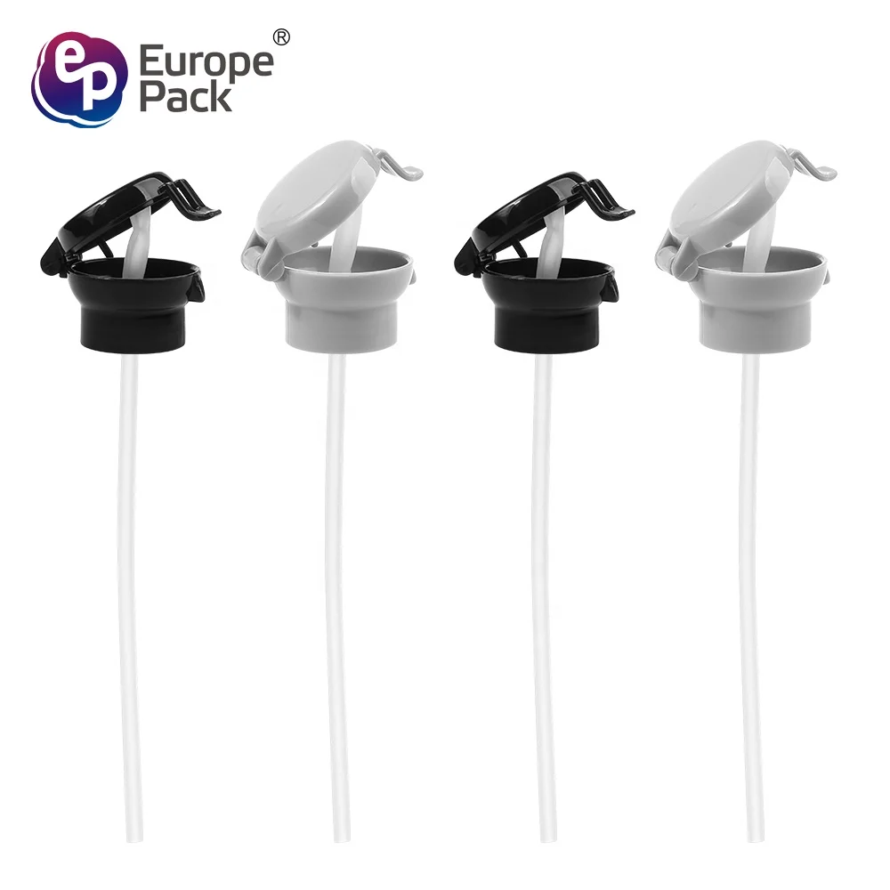 Factory wholesale child resistance cap cute plastic water bottle caps with straw