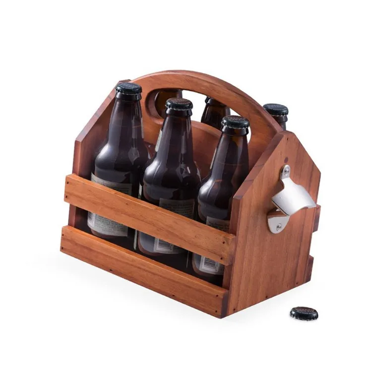 
Bar counter top service decorative portable solid brown coke wooden crate 