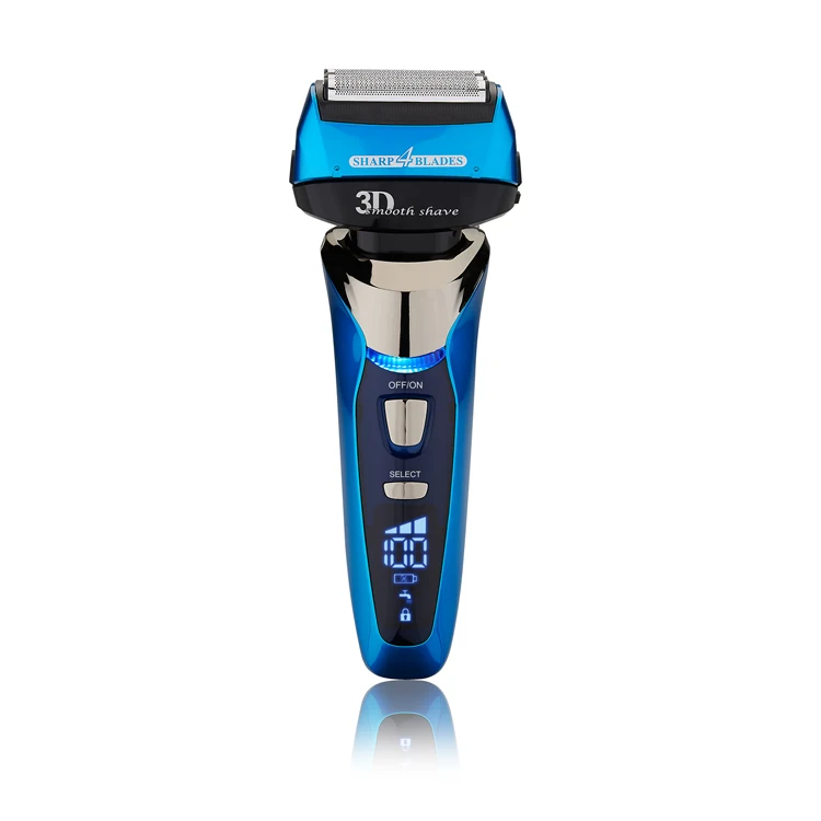 
Reciprocating 4 blade IPX7 Wet And Dry Mens Electric Shaver for homeuse 