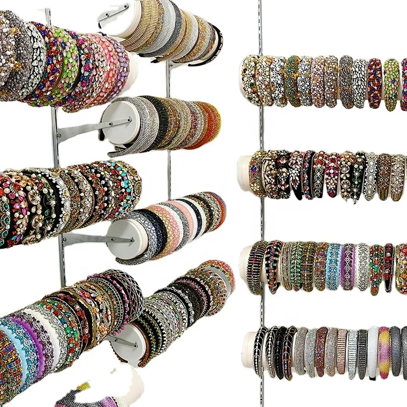 Оптовая продажа, женские обручи для волос со стразами, Роскошный дизайнерский обруч для волос