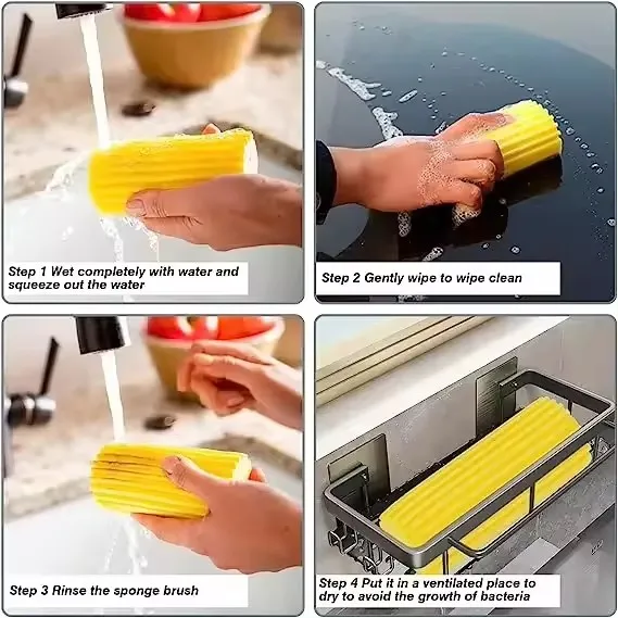 Multiple Function Reusable Cleaning PVA Sponge High Quality Eco-friendly Dirt Removing Washing Sponge