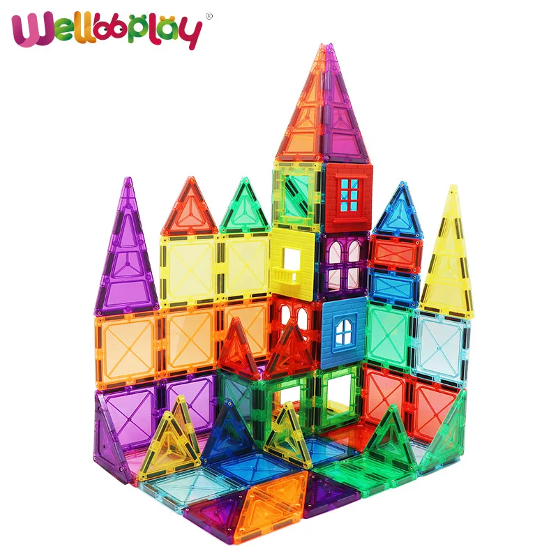 Набор Магнитных строительных блоков 180, магнитные игрушки, самые мощные магниты, магнитные плитки