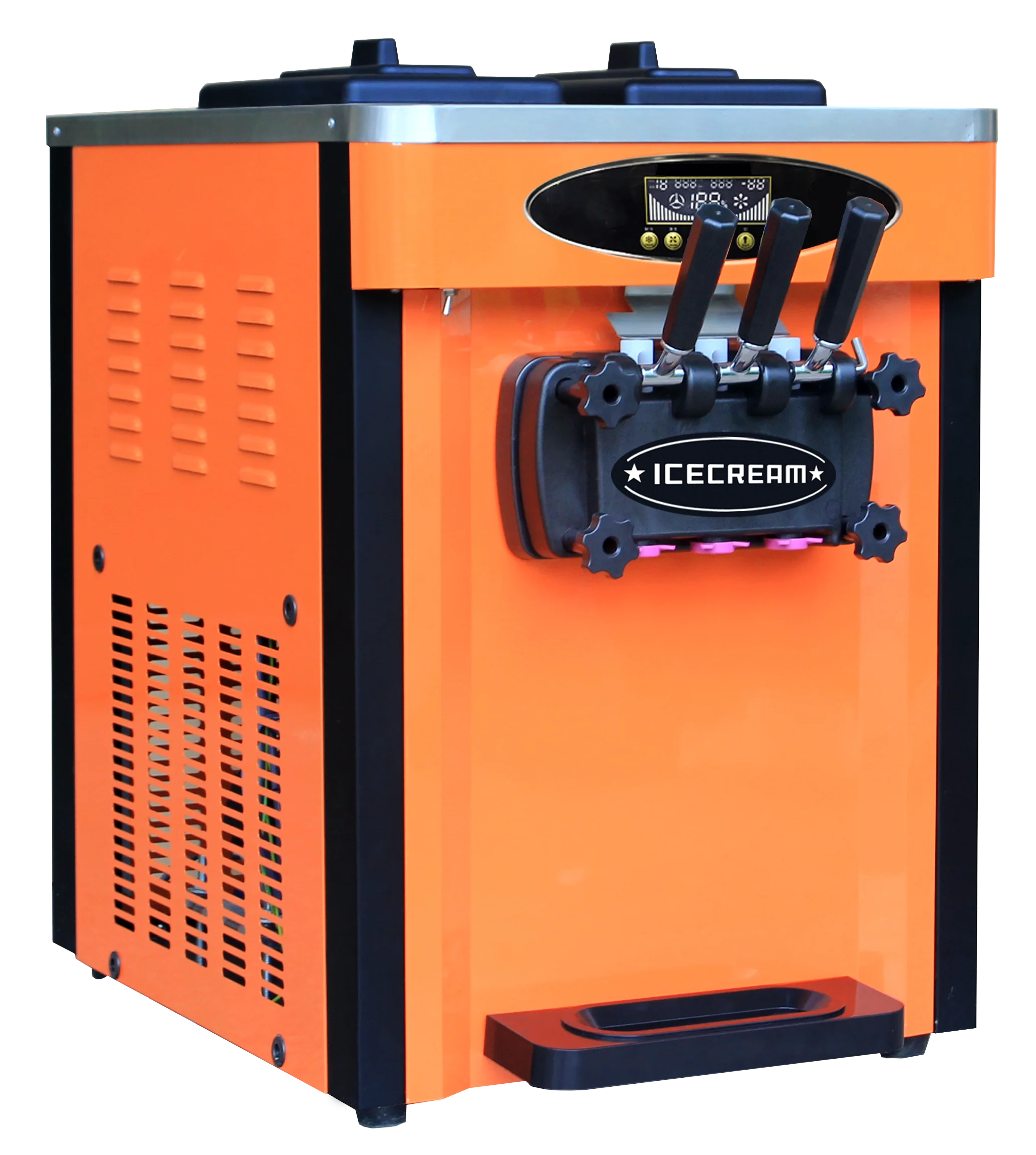 3 Flavors Automatic Soft Serve Commercial Ice Cream Machine Italian Gelato Making Ice Cream Makers