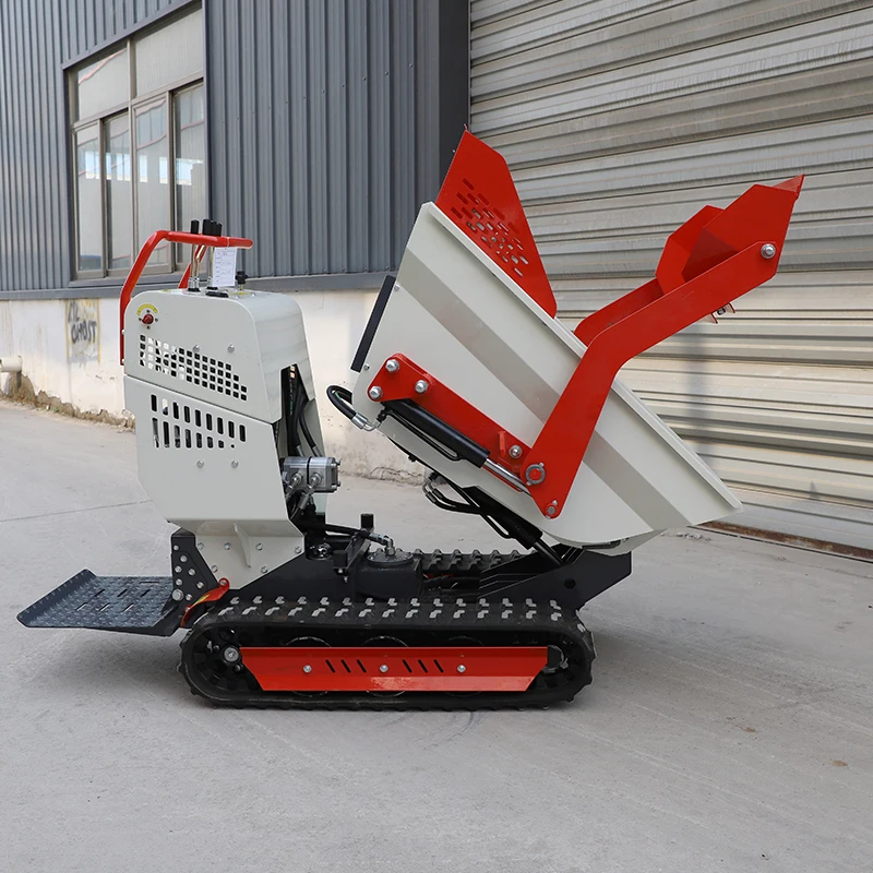 Small Crawler Dump 500KG 1000KG  Mini Dumper Garden Track Dumper Self-Loader
