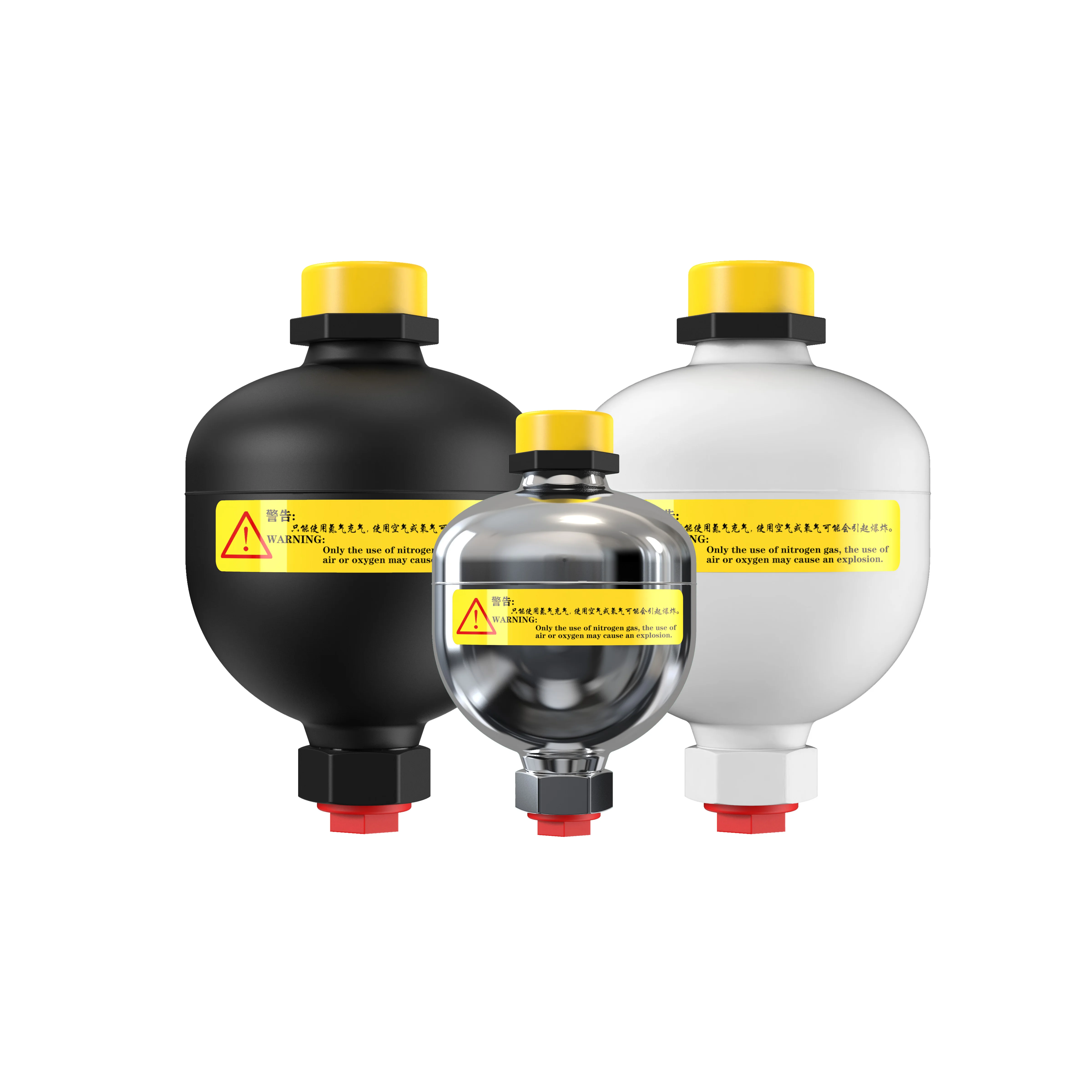 0.32L Milehertz Factory Direct Sale Diaphragm Accumulator 25Mpa High Pressure Replace Bladder Accumulator