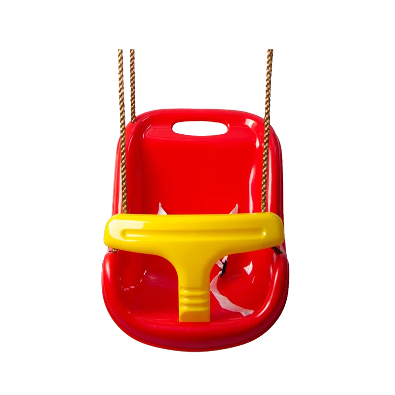 Заводская цена, красное и желтое пластиковое детское кресло, подвесное детское кресло с высокой спинкой для малышей