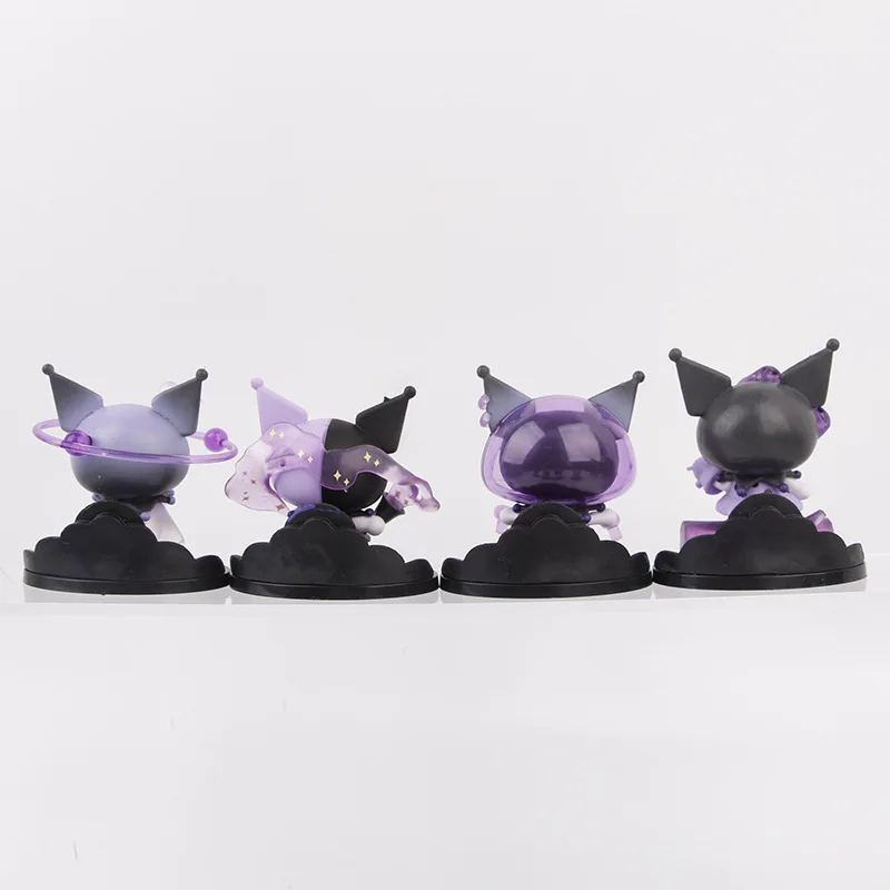 Hot Selling Anime PVC 8 PCS  Kuromi Action Figure Set Cake Car Decoration
