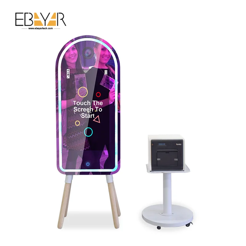  Свадебные photo booth селфи волшебное зеркало LED свет фото