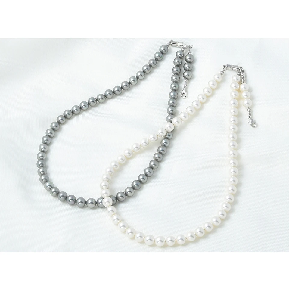 Reliable high end Japanese made  bead baroque pearl necklace