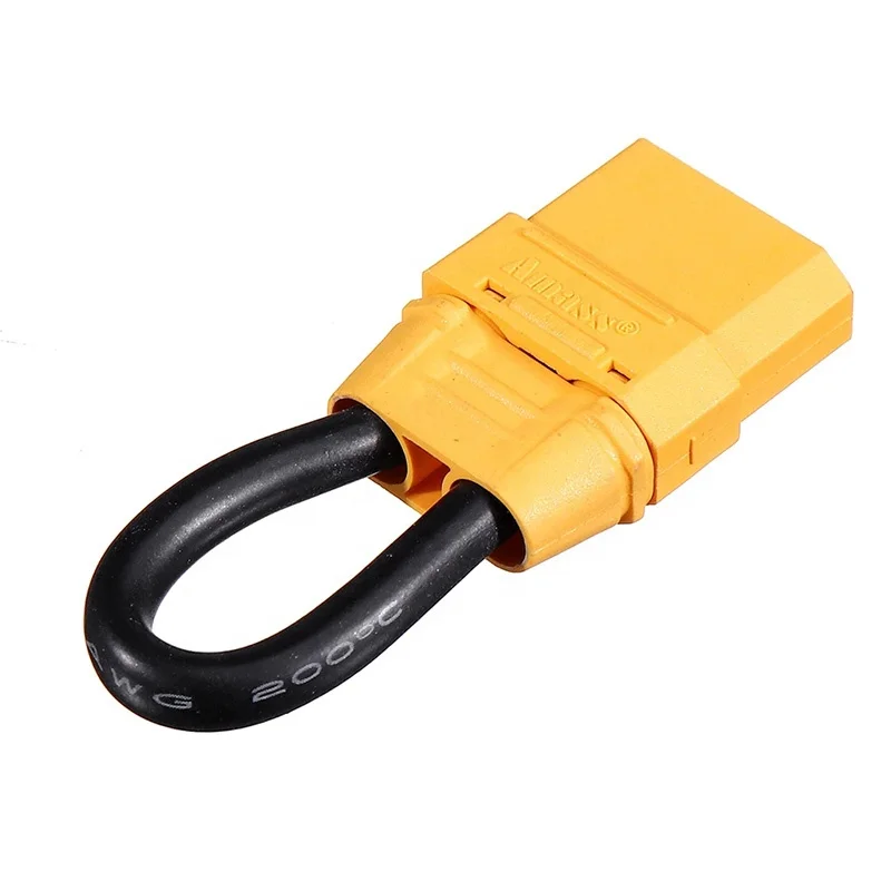 Amass XT90 Female Plug Connector Jumper Wire Shorting Plug Single Battery Loop Adapter 10AWG For RC Battery