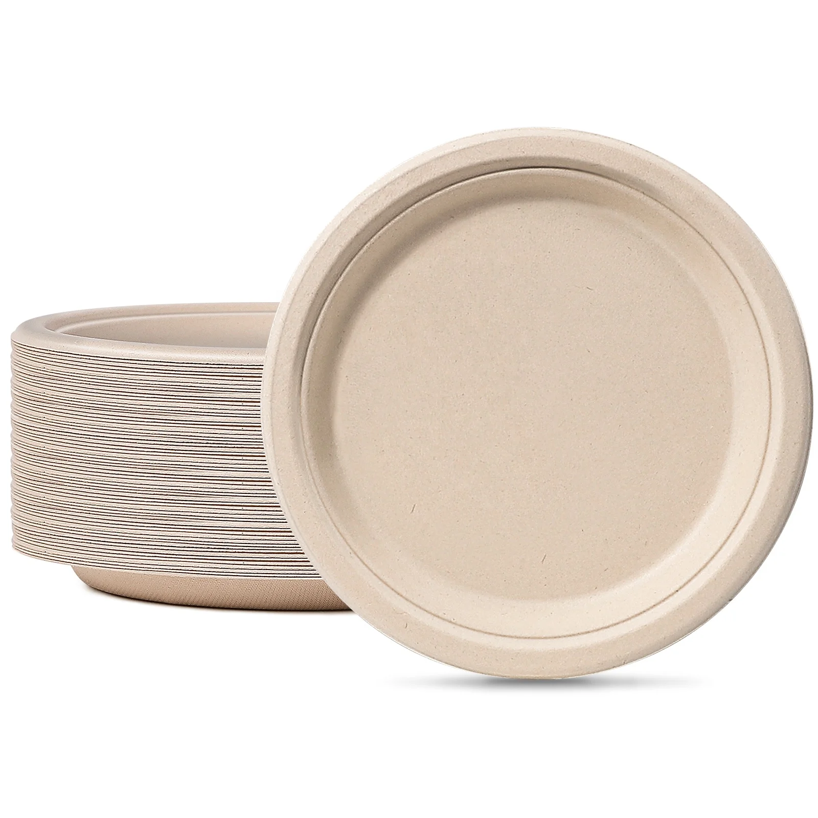 Disposable Biodegradable Odm Oill Proof Plate Dishes Tableware Natural Sugarcane Bagasse Sublimation Sauce Paper Plates Dishes