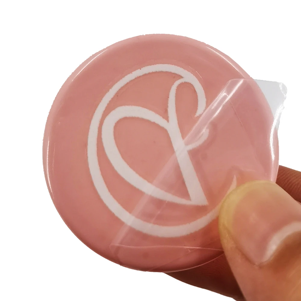 Custom Transparent UV Brand Name Logo Transfer Sticker Names Wholesale Lip Gloss Tubes Private Label Printing Packaging