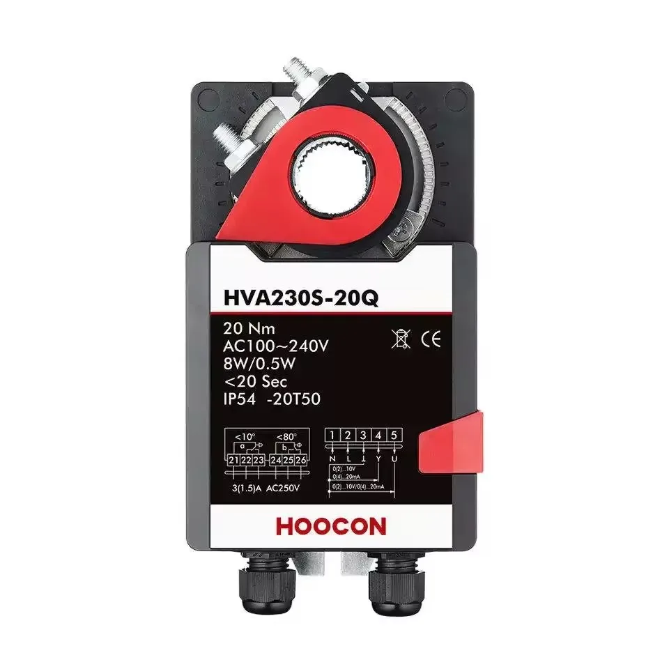 Factory Sale High Speed 20Nm Air Damper Actuator 230V Motorized Valve Actuator