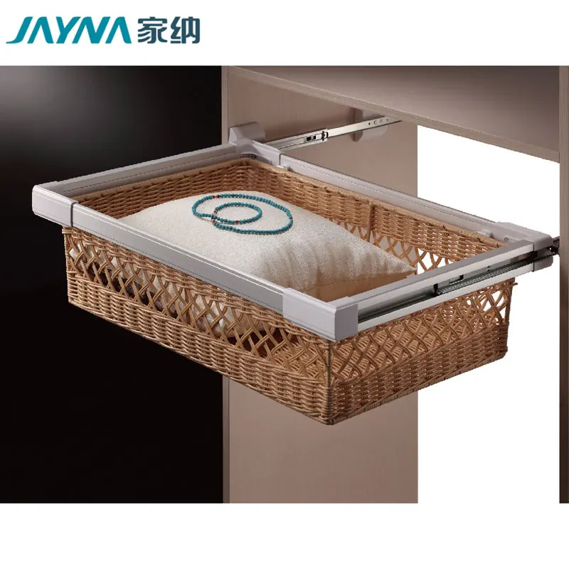 Furniture Fitting Pull Out Cabinet Drawer Organizer Sliding Storage Basket