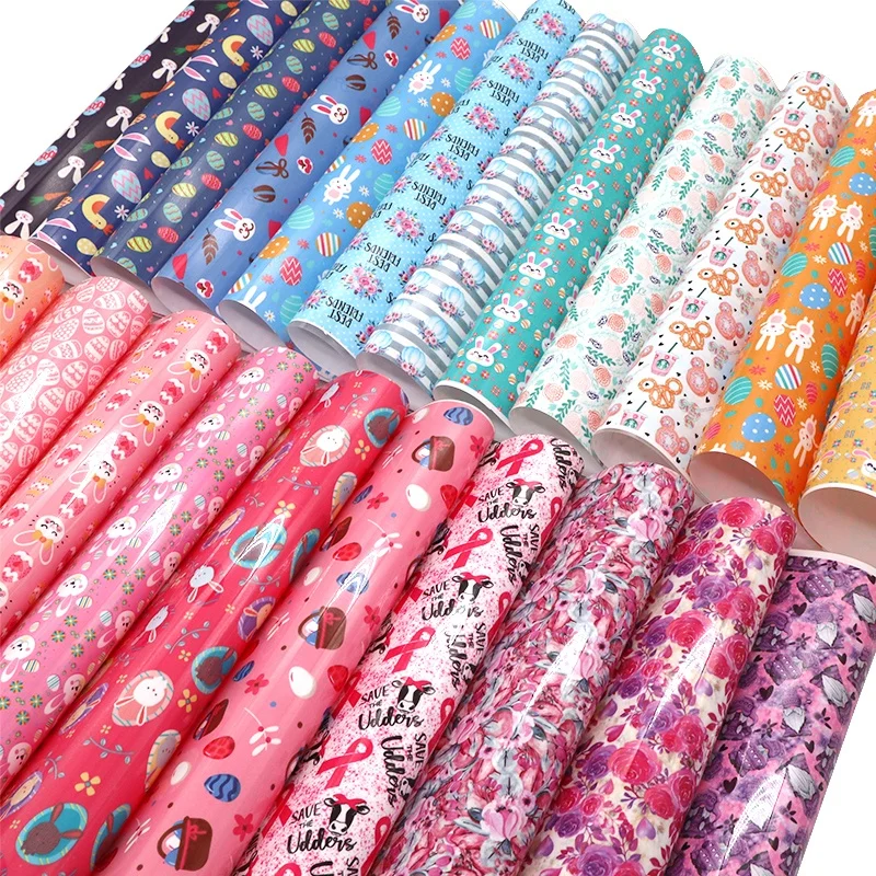 Sticky Customized Digital Heat Transfer Vinyl Heat Press Vinyl HTV Custom Printed Vinyl Pattern Iron On T-shirt Textile