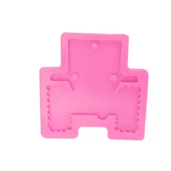 Блестящая форма для брелока S276, силиконовая форма для автомобильного джипа, для брелоков