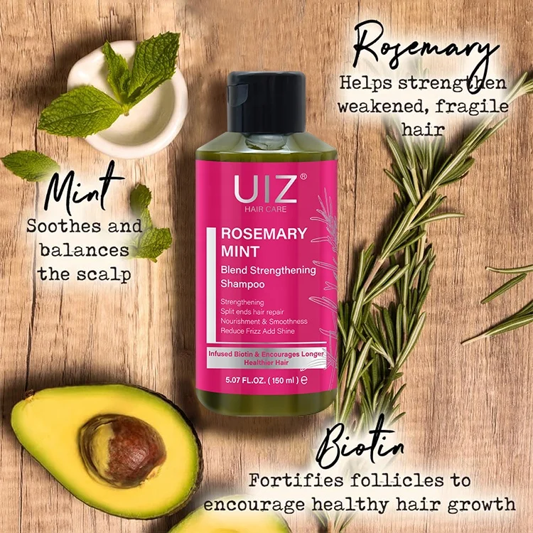 Professional Salon Rosemary Shampoo And Conditioner Set Hair Straightening Smooth Reduce Frizz Organic Biotin Hair Care Oil Mask