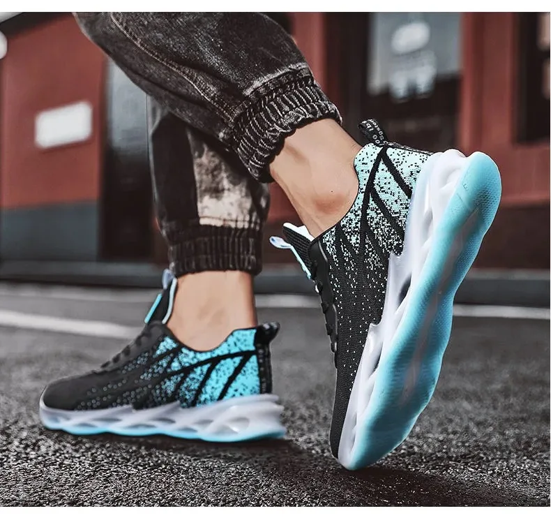 5D mesh light fashion High Quality Fashion Comfort Lace-up Men Sneakers Breathable Sport Shoes Flying men shoes sports