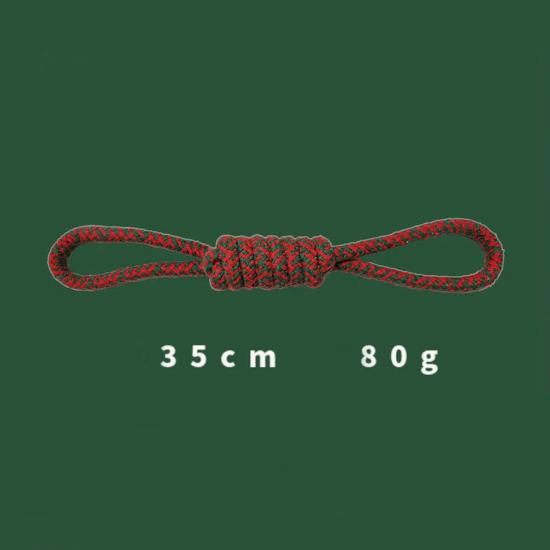 Christmas Theme Cotton Rope Chew Toys for Aggressive Chewers Dental Rope Toys Kit for Dogs Bulk
