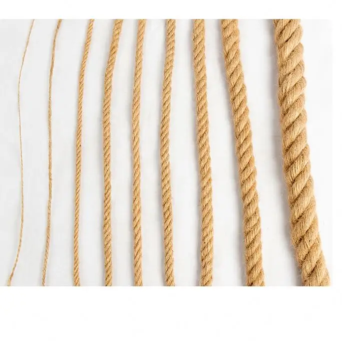 Wholesale Bulk 100% Natural Jute 1mm-60mm DIY Decoration Cord Twine Sisal Manila Recyclable Packaging Jute Hemp Rope