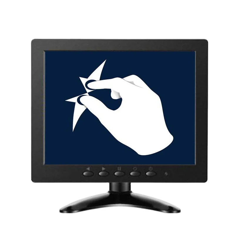 
8 inch 1024*768 (RGB) IPS lcd screen resistive touch monitor with VGA USB input 