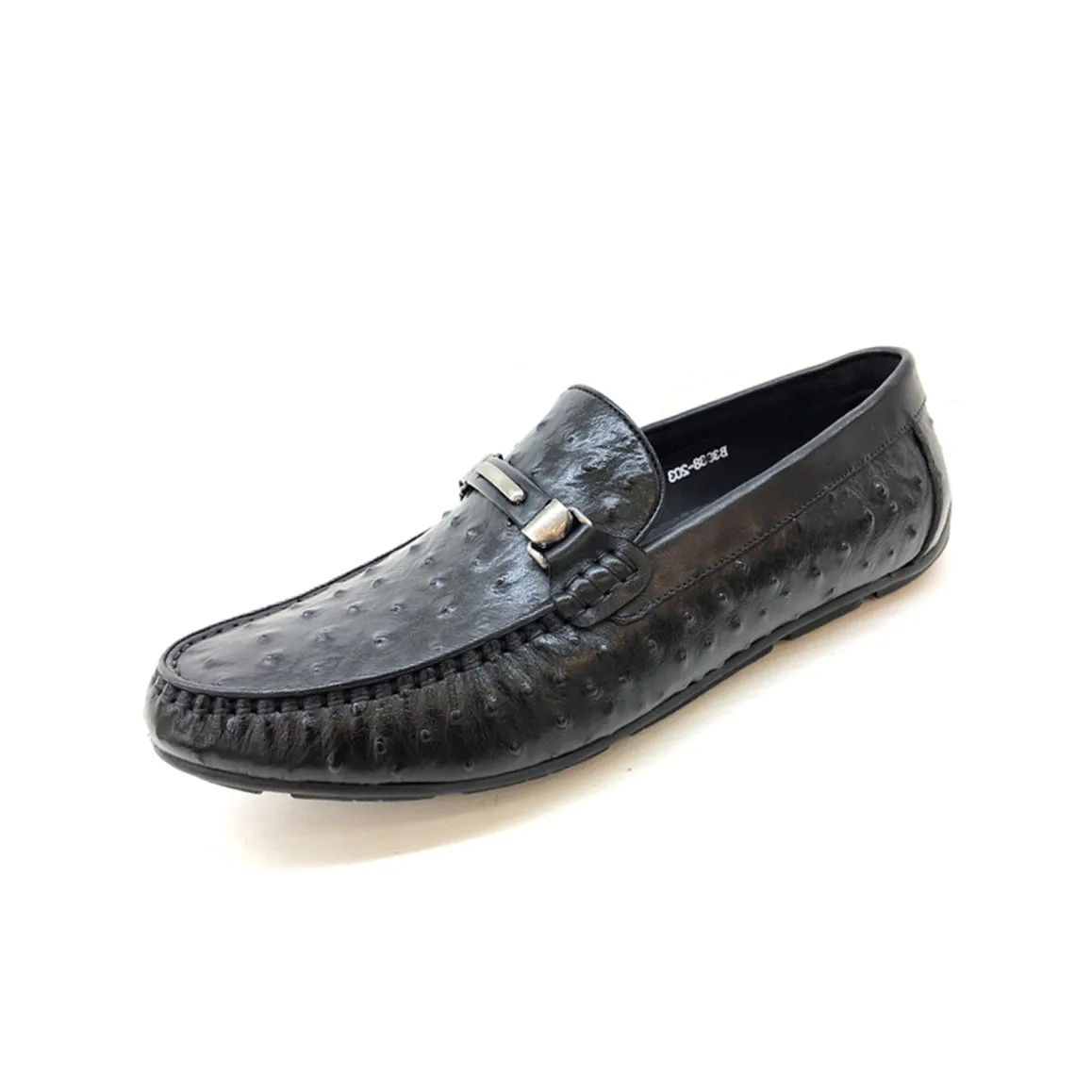 
china product Italian style big size leather upper with rubber sole loafer driving casual shoes for men 