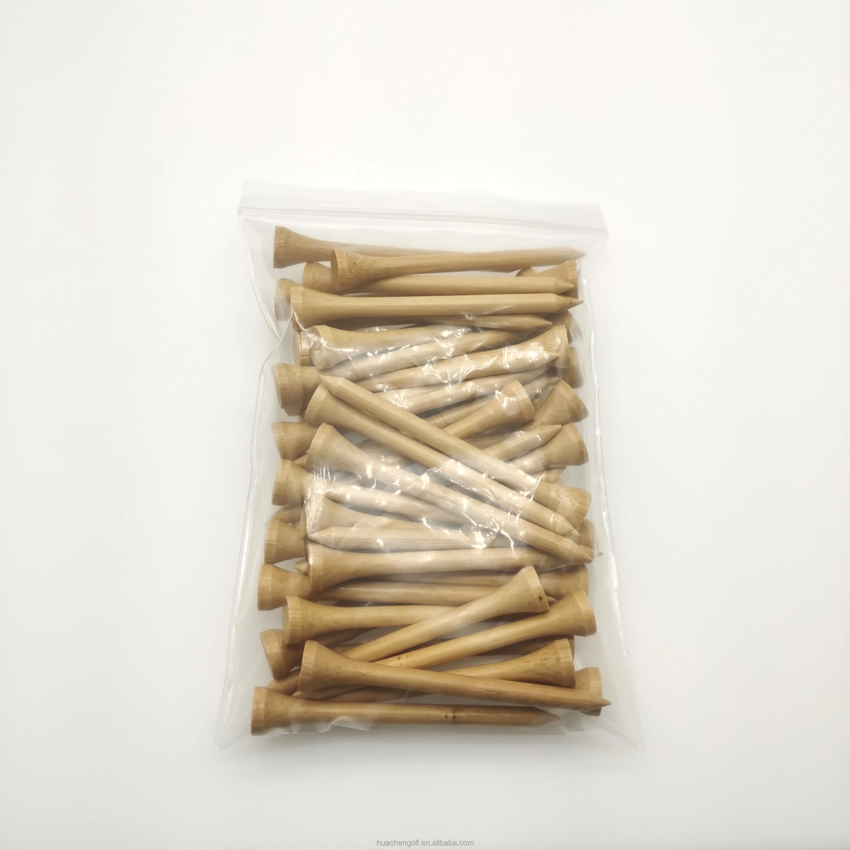 Natural Bamboo Golf Tees Assorted sizes in Plain