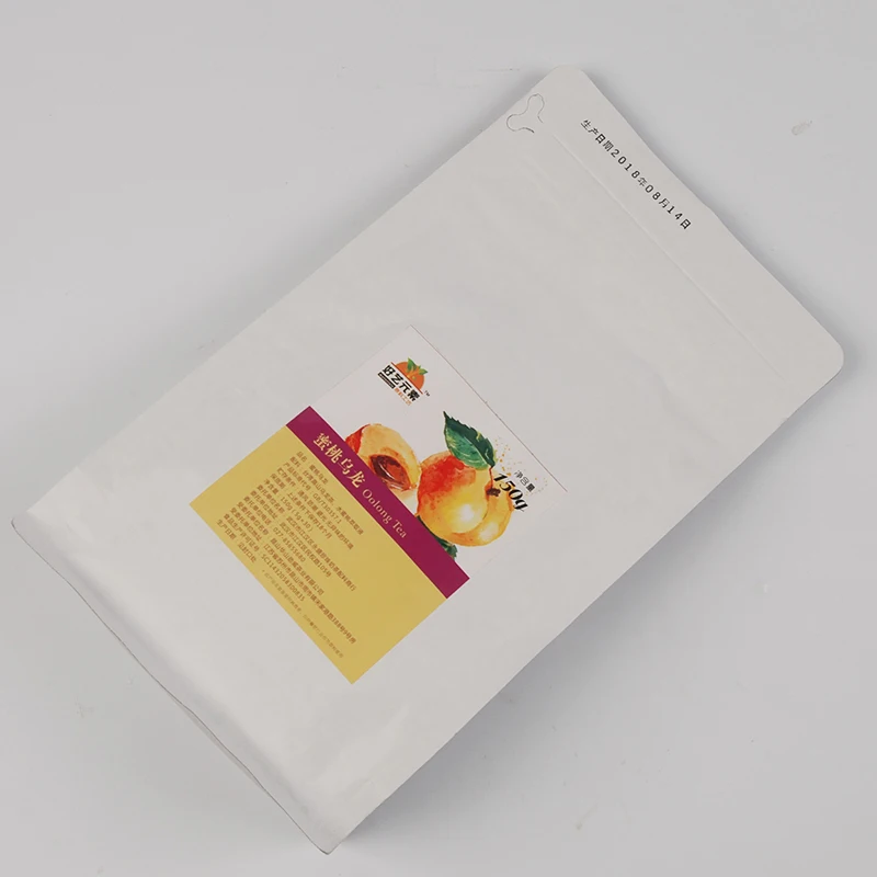 Private Label Custom OEM 150g White Peach Oolong Pyramid Tea Bags for Bubble Tea