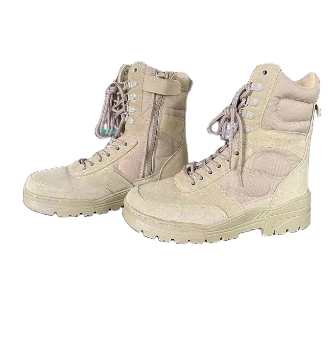 TSB199 боевые охотничьи кемпинговые легкие 8 дюймовые замшевые ботинки для пустыни с боковой молнией со всеми стежками