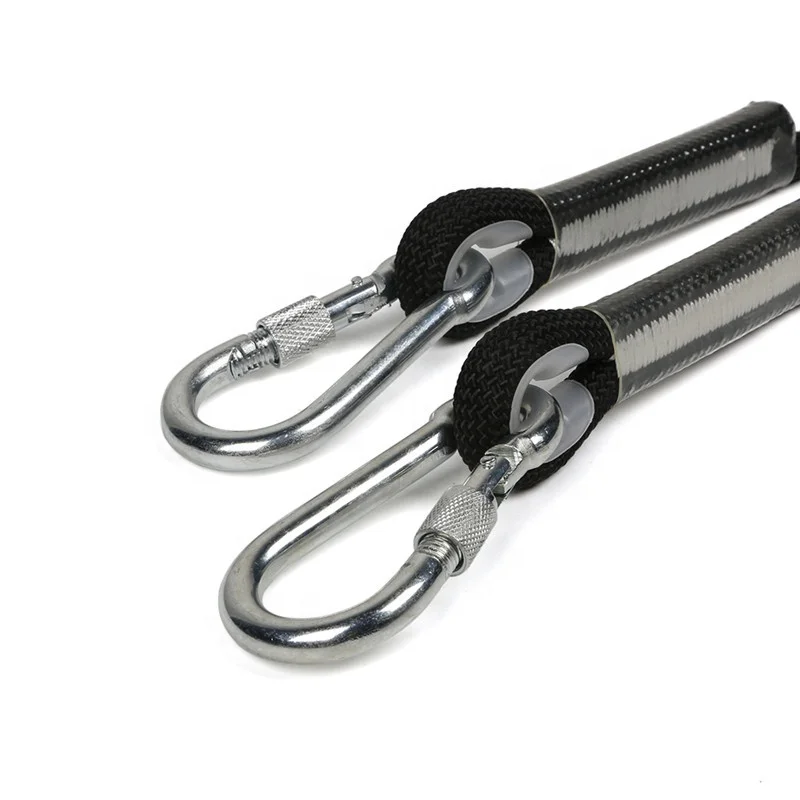 China Professional PP Climbing Cord 12mm Diameter 10-100m 18KN High Strength Polypropylene Safety Rope with 2 Buckle