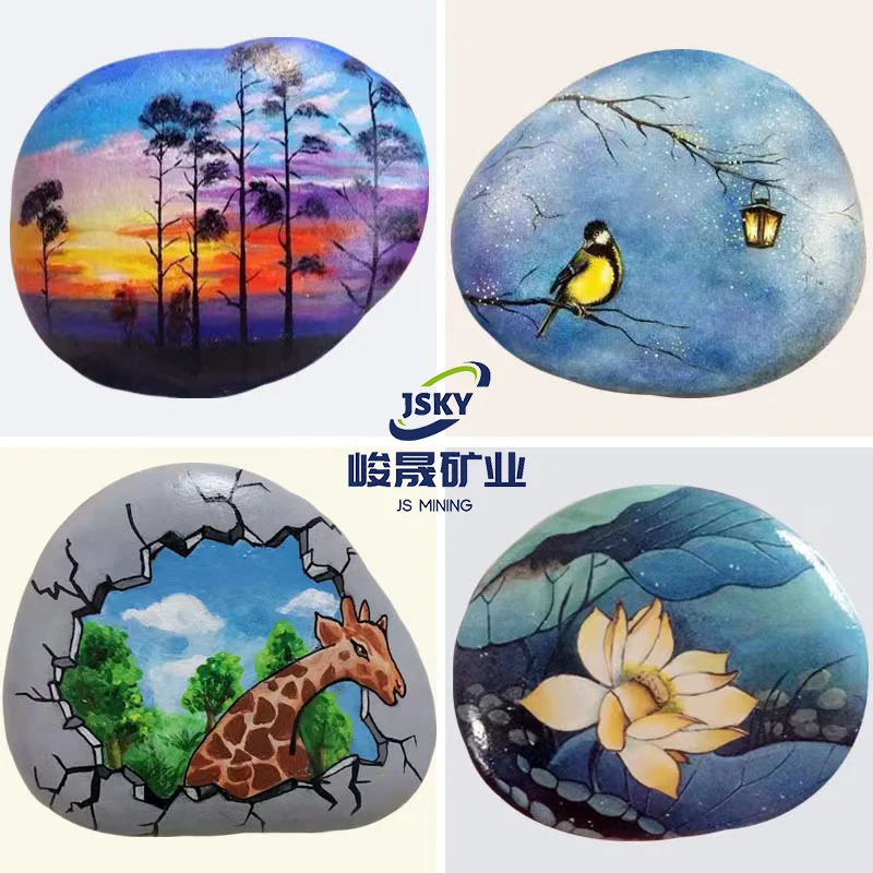 Superior quality painting stone pebble art hand painted stone pebble art supplies river rock stones for painting