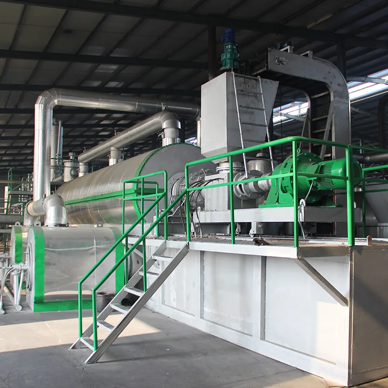 Tyre Pyrolysis 50ton Heavy Oil Purification Carbon Black Powder Processing Plant