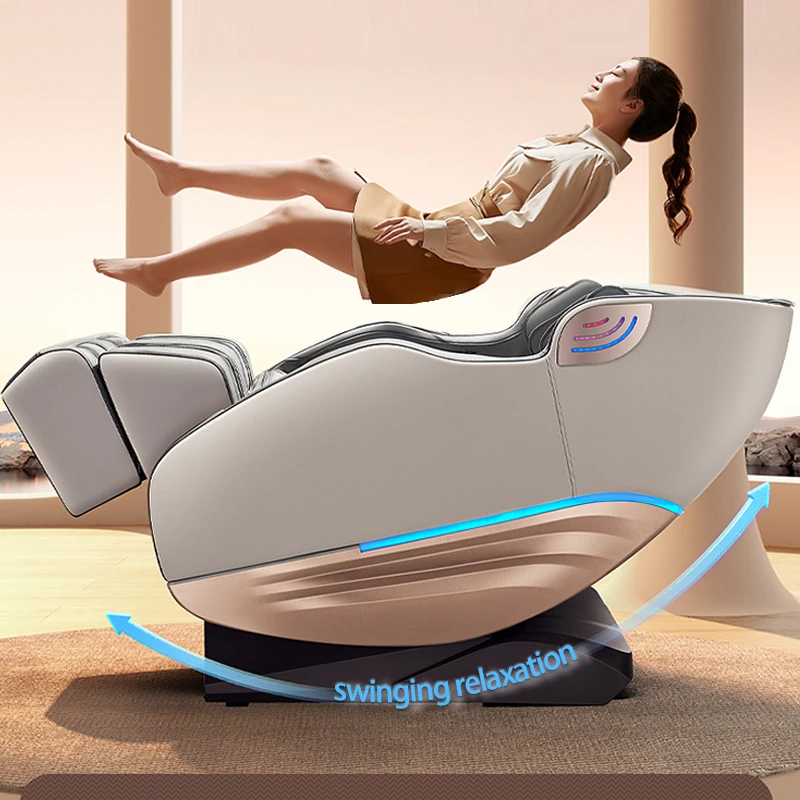Professional Massage Best Grey Zero Gravity Human Touch Stretch 4D Track Latest Electronic Massage Chair Body Massager