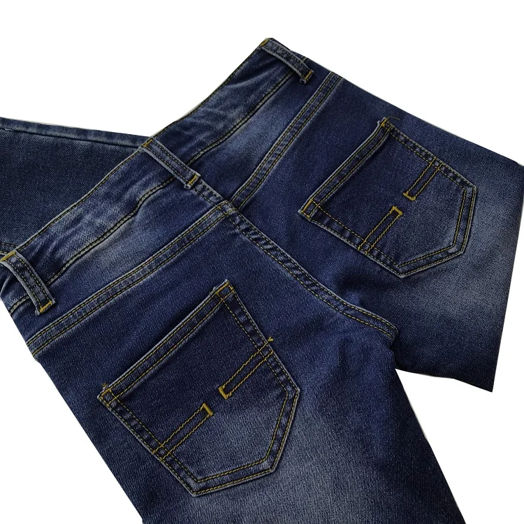 
Children kids boy outwear knitted elastic denim long pants with multi pockets trousers for autumu winter 