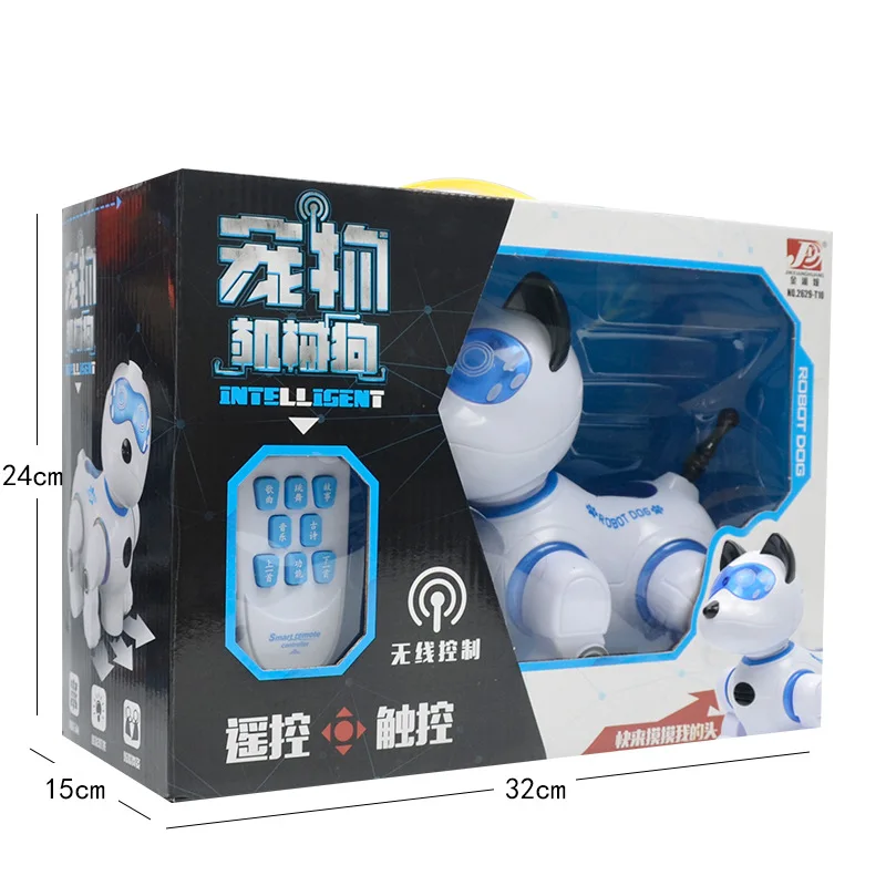 Hot Selling RC Robot Dog Initiation Electric toy Electronic Pet toys Touch sensing Radio Control Dog for Kids Children