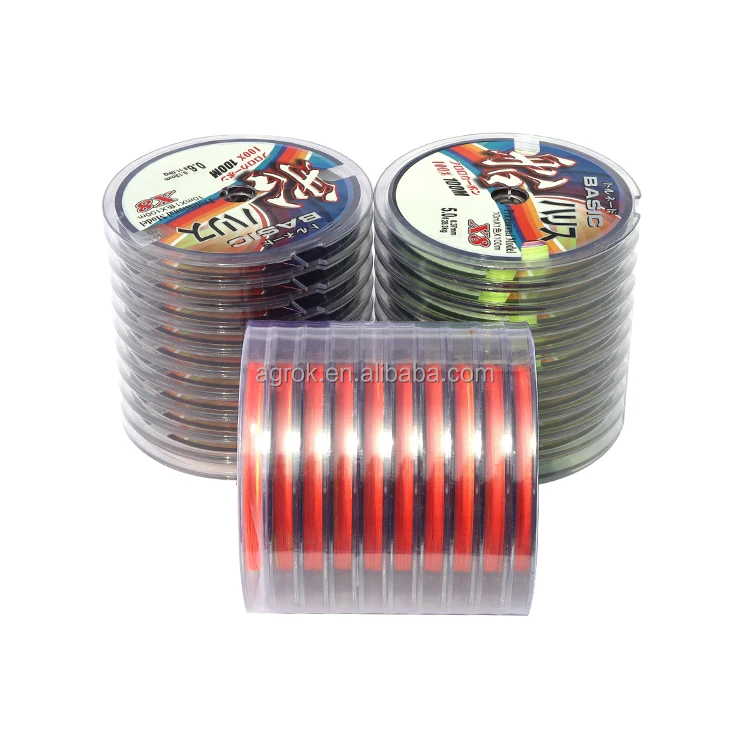 braided line professional customization multi color 8x with private label wholesale  soft fishing line PE braided line