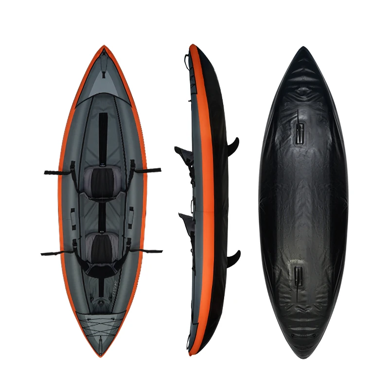 3,4 м тандем индивидуальные цвета ПВХ каяк надувной 2 человека с бостонскими клапанами и веслами